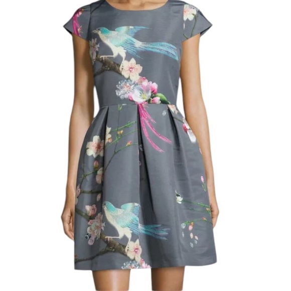 Ted Baker London Dresses & Skirts - Ted Baker Bird Dress Gray